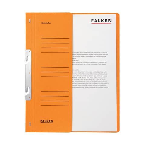 FALKEN Einhakhefter Karton orange DIN A4, halber Deckel, 1 St.