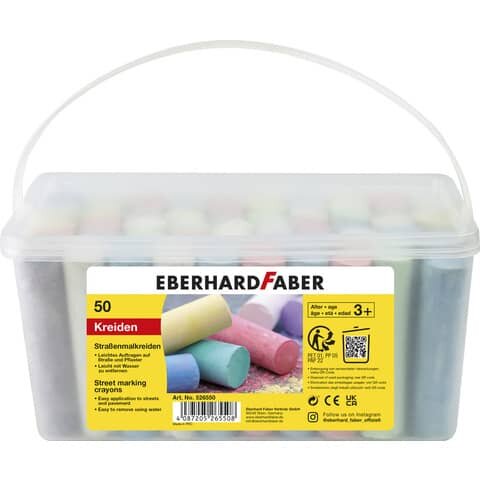 EBERHARD FABER Straßenmalkreide farbsortiert 50 St.