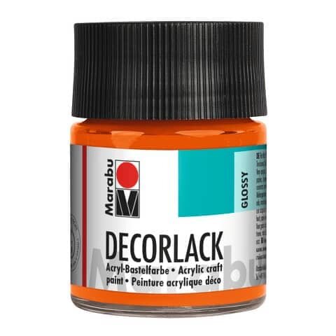 MARABU Decorlack Acryl - Orange 013, 50 ml