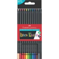 FABER CASTELL Black Edition Buntstift - 12er Kartonetui