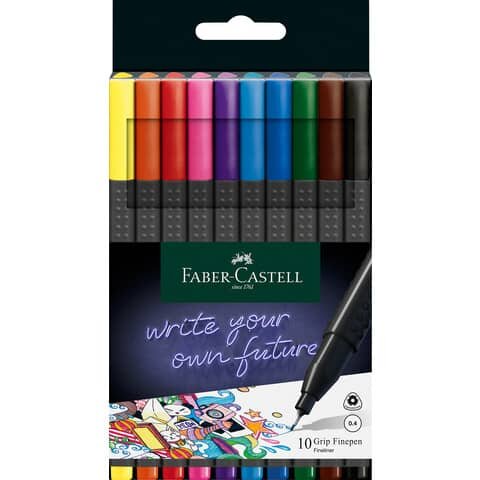 FABER CASTELL FABER-CASTELL Grip Fineliner farbsortiert 0,4 mm, 1 St.