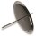 Adventskerzenhalter - 6 cm Schale mit Dorn, 4 Stück, silber