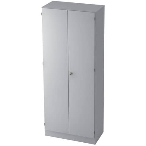 Hammerbacher Schrank - 5OH, Sockelblende, Grau/Grau