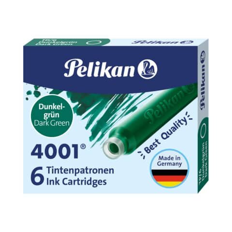 Pelikan 4001 TP/6 Tintenpatronen für Füller dunkelgrün 6 St.
