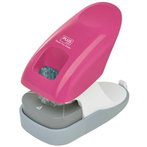 PLUS JAPAN Klammerloses Heftgerät pink