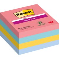 POST-IT Haftnotiz Super Sticky Würfel - 76 x 76 mm,...