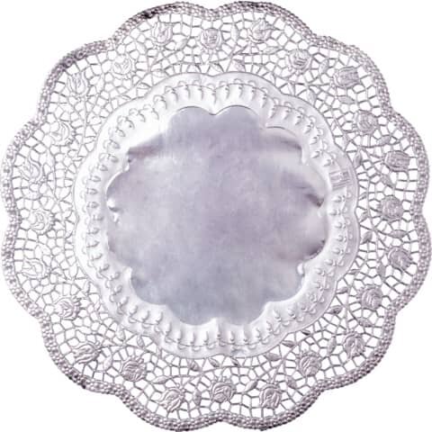 DEMMLER Tortenspitzen - Ø 36 cm, 4 Stück, silber