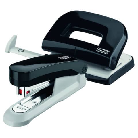 novus Locher und Heftgeräte Set E210/E15 schwarz