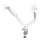 FELLOWES Platinum Series Doppelmonitorarm weiss