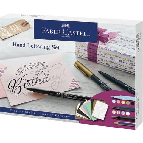 FABER CASTELL FABER-CASTELL Handlettering-Set farbsortiert, 12 St.