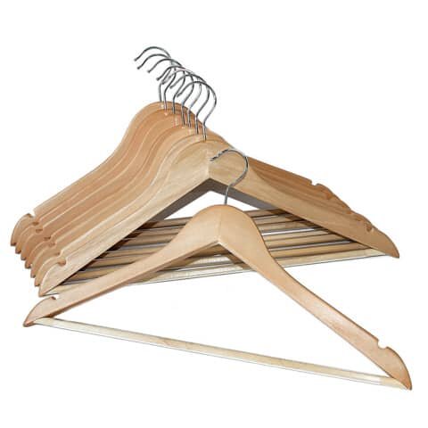 BÜRSTENMANN Kleiderbügel - Holz, 8 Stück
