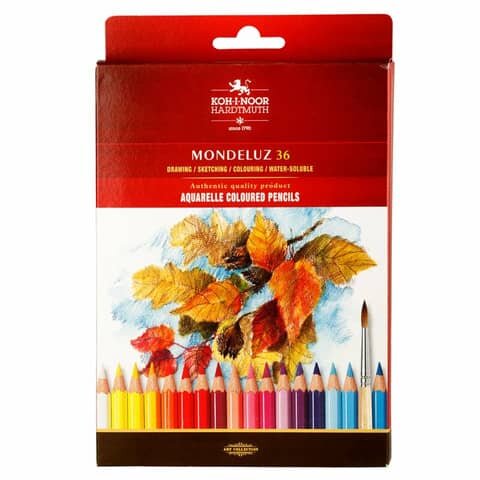 KOH-I-NOOR Aquarellstiftetui Mondeluz - 36er Farbkartonetui
