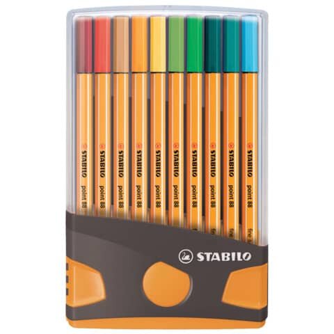 STABILO point 88 Fineliner farbsortiert 0,4 mm, 20 St.
