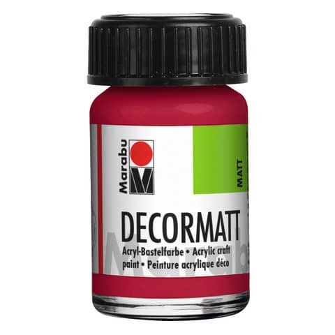 MARABU Decormatt Acryl - Karminrot 032, 15 ml