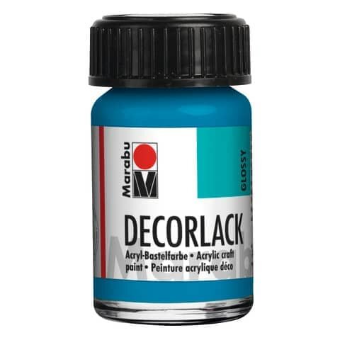 MARABU Decorlack Acryl - Cyan 056, 15 ml