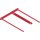 Bankers Box® Archivclip - Kunststoff, rot, 100er Pack