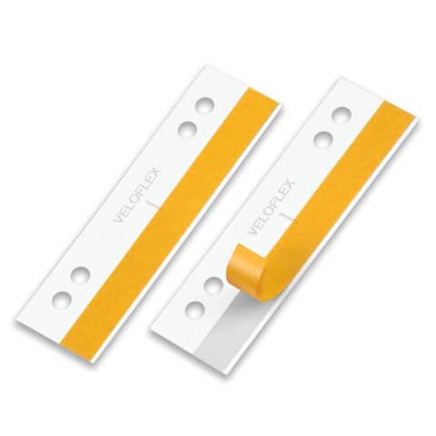 50 VELOFLEX Heftstreifen, selbstklebend HEFTFIX®pure weiß Kunststoff