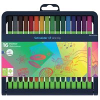 Schneider Line-Up Fineliner farbsortiert 0,4 mm, 16 St.