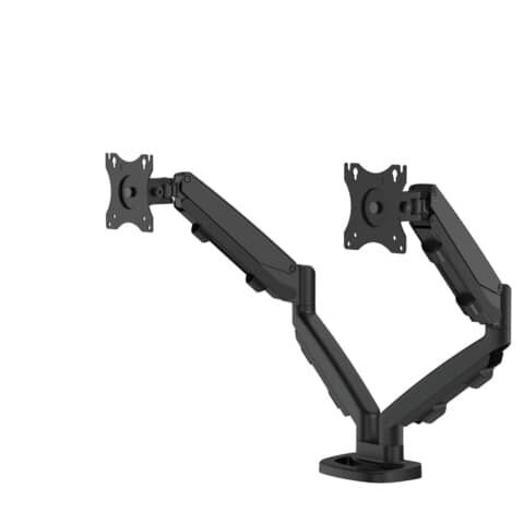 FELLOWES Eppa™ Series Doppel-Monitorarm  - schwarz, 8 kg, Klemme oder Kabeldurchführung