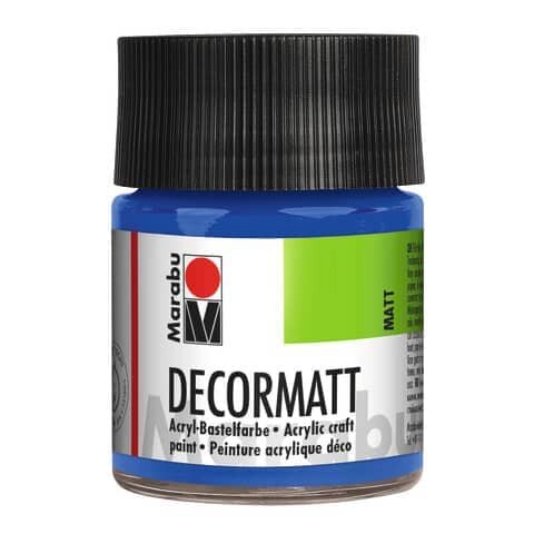 MARABU Decormatt Acryl - Mittelblau 052, 50 ml