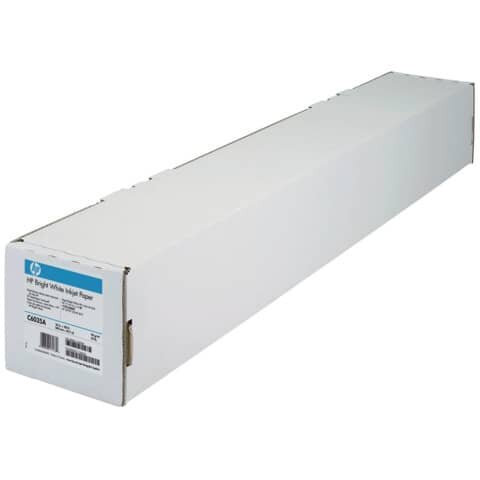HP Designjet Plotterpapier Bright White - 610 mm x 45,7 m, 90 g/qm, Kern-Ø 5,08 cm, 1 Rolle