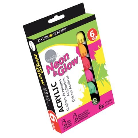 DALER ROWNEY Acrylfarbe Set - 6x 12 ml sortiert