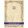 DFW Briefblock Marmorpapier Urkunde - A4, 100 g/qm, 20 Blatt, chamois