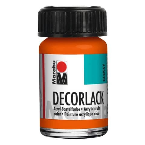 MARABU Decorlack Acryl - Orange 013, 15 ml