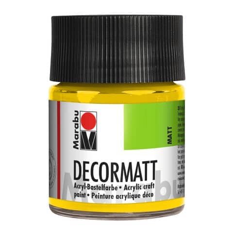 MARABU Decormatt Acryl - Gelb 019, 50 ml