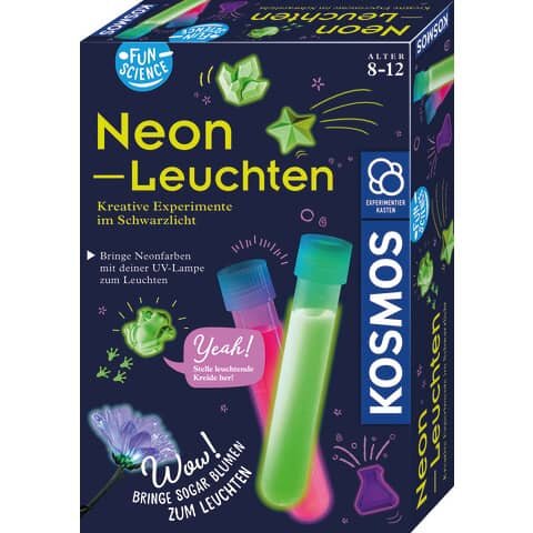 KOSMOS Experimentierkasten Neon-Leuchten mehrfarbig