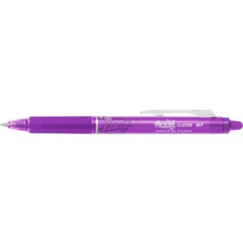PILOT FRIXION ball CLICKER Tintenroller purple 0,4 mm, Schreibfarbe: lila, 1 St.