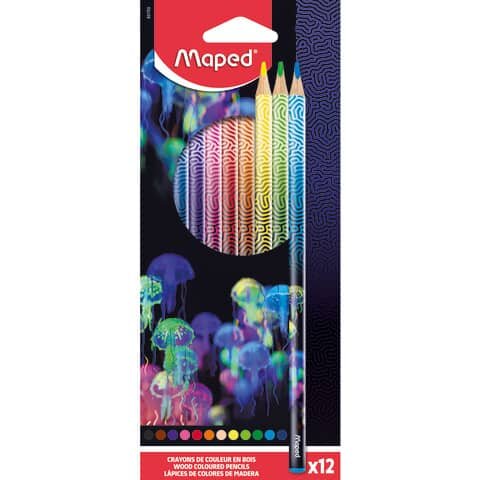 MAPED Farbstift Deepsea Paradise - 12er Kartonetui, sortiert