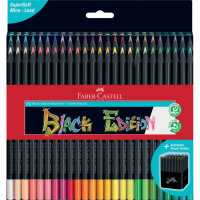 FABER CASTELL Black Edition Buntstift - 50er Kartonetui