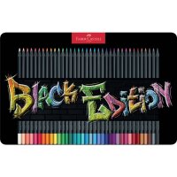 FABER CASTELL Black Edition Buntstift - 36er Metalletui