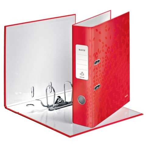 LEITZ Ordner rot Karton 8,0 cm DIN A4
