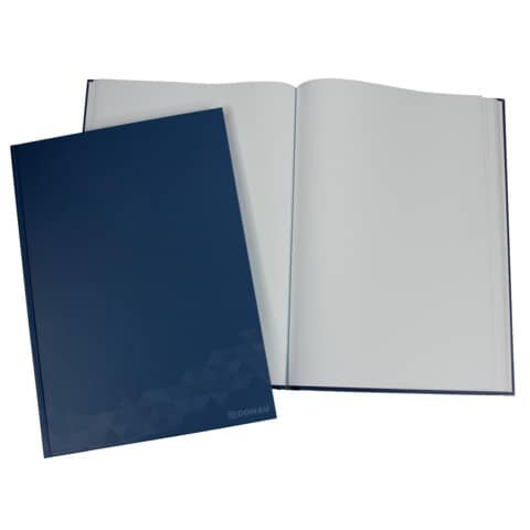 DONAU Geschäftsbuch - A4, 96 Blatt, 70g/qm, blanko, blau
