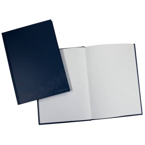 DONAU Geschäftsbuch - A5, 96 Blatt, 70 g/qm, blanko, blau