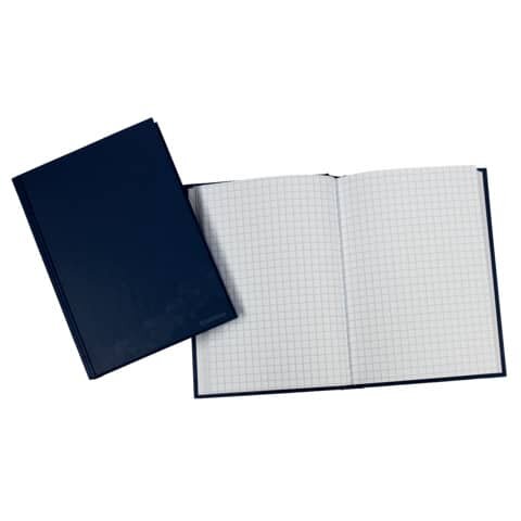 DONAU Geschäftsbuch - A6, 96 Blatt, 70g/qm, kariert, blau