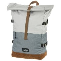 Walker Schulrucksack Roll-Up Two Kunstfaser grau/hellgrau...