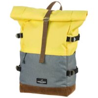 WALKER Schulrucksack Roll up two - butter / grey