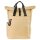 Walker Schulrucksack Roll Top Kunstfaser apricot