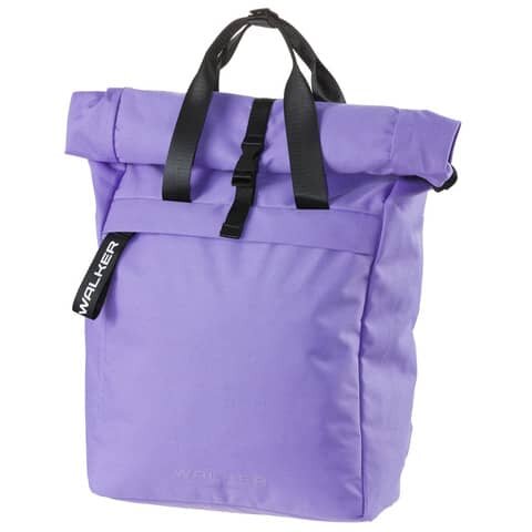 Walker Schulrucksack Roll Top Kunstfaser lavender