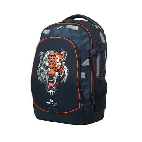 WALKER FAME 2.0 Walker Schulrucksack Fame 2.0 Cyber Tiger Kunstfaser blau