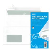 MAILMEDIA Briefhülle - DL, weiß, haftklebend,...