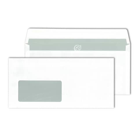 MAILMEDIA Briefhülle - C5/6, weiß, haftklebend, Innendruck, 80 g/qm, 500 Stück