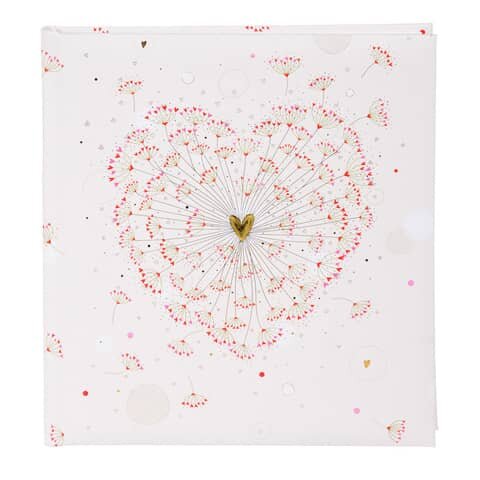 TURNOWSKY Gästebuch Hochzeit Golden Heart - 23 x 25 cm
