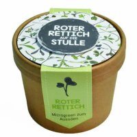 WUNDERLE Aussaat-Pott Microgreens Roter Rettich