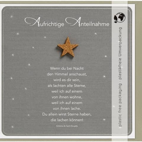 Perleberg Trauerkarte Moments - inkl. Umschlag