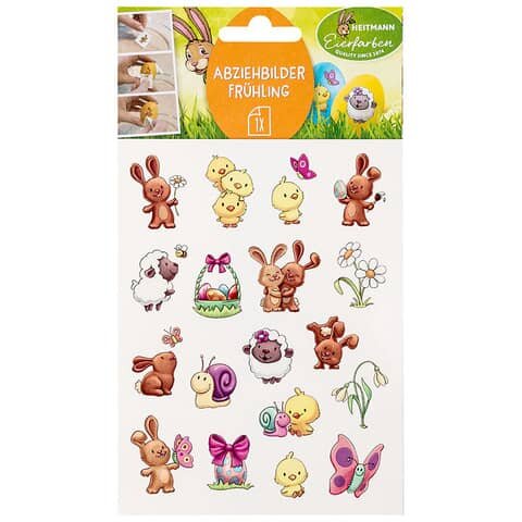 Oster Abziehbilder Frühling - sortiert, selbstklebend