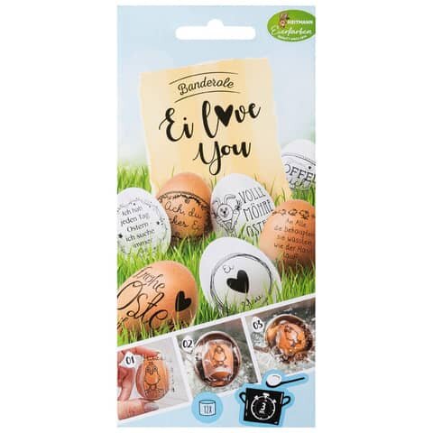 Oster Banderole love you - 8 Motive, 12 Stück sortiert